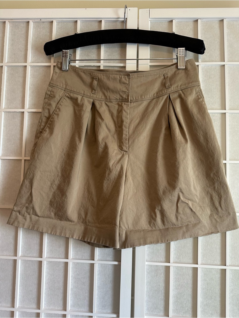 Beige Burberry Vintage Cut Shorts